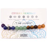 KDMD Women's Chakra String Bracelet - 21 Stones