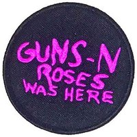 Guns N Roses Patch Was Here Band Logo new Official Black