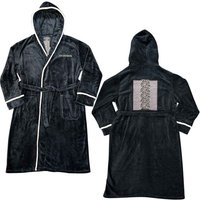 Joy Division Unknown Pleasures Bathrobe in Black | Size: Small