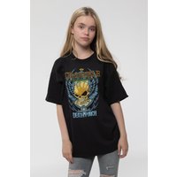 Five Finger Death Punch Trouble Band Logo T-Shirt in Black | Size: 12-13 Years
