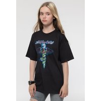 Motley Crue Blue Dragon T-Shirt in Black | Size: 9-10 Years