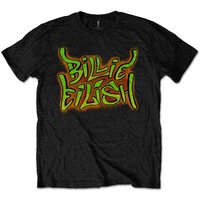 Billie Eilish Graffiti Logo T-Shirt in Black | Size: 12-13 Years