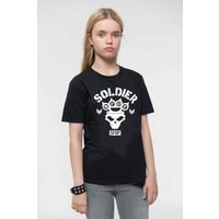 Five Finger Death Punch Soldier Band Logo T-Shirt in Black | Size: 7-8 Years