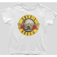 Guns N Roses Toddler Classic Logo Tee in White | Size: 3-4 Years