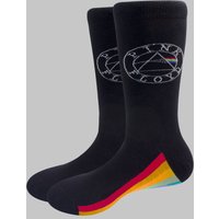 Pink Floyd Spectrum Sole Ankle Socks in Black