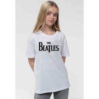 Beatles Drop T Band Logo T-Shirt in White | Size: 9-10 Years