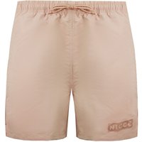 Nicce Men's Light Pink Stretch Waist Graphic Logo Crib Swim Shorts | Size: XS