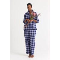 Pretty You London Women's Plaid Pyjama Set in Midnight | Size: 12-14