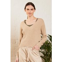 Cotton Marl Cropped Jumper