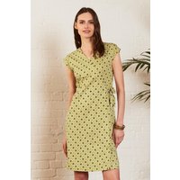 Cotton Wrap Jersey Dress