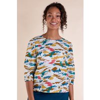 Nomads Clothing Women's Dart Sleeve Top in Ivory | Size: 12