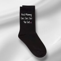 60 SECOND MAKEOVER Women's Best Mummy Ever Ever Ever The End Black Socks