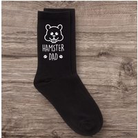 60 SECOND MAKEOVER Men's Hamster Dad Black Calf Socks