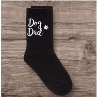 60 SECOND MAKEOVER Men's Dog Dad Black Calf Socks