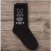 60 SECOND MAKEOVER Men's Rabbit Dad Black Calf Socks