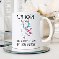 60 SECOND MAKEOVER Women's Aunticorn Mug in White