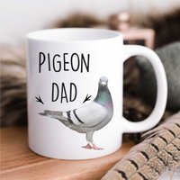 60 SECOND MAKEOVER Men's Pigeon Dad Mug in White
