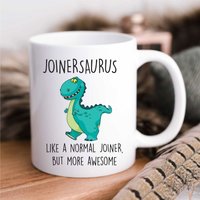 60 SECOND MAKEOVER Men's Joinersaurus Mug in White