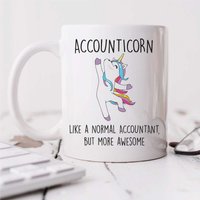60 SECOND MAKEOVER Women's Accounticorn Mug in White