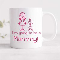 60 SECOND MAKEOVER Women's I'm Going to be a Mummy Mug in White