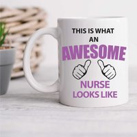 60 SECOND MAKEOVER This Is What An Awesome Nurse Looks Like Mug in White