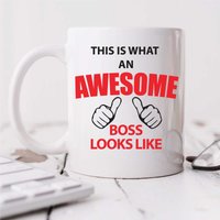 60 SECOND MAKEOVER This is What An Awesome Boss Looks Like Mug in White