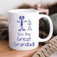 60 SECOND MAKEOVER Men's I'm The Great Grandad Mug in White