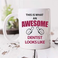 60 SECOND MAKEOVER This Is What An Awesome Dentist Looks Like Mug in White
