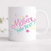 60 SECOND MAKEOVER Women's Mother Knows Best Mug in White