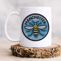 60 SECOND MAKEOVER Manchester Bee Mug in White