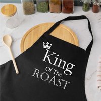60 SECOND MAKEOVER Men's King Of The Roast Black Apron