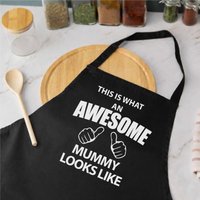 60 SECOND MAKEOVER Women's This Is What An Awesome Mummy Looks Like Black Apron