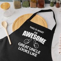 60 SECOND MAKEOVER Men's This Is What An Awesome Great Uncle Looks Like Black Apron