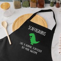 60 SECOND MAKEOVER scaffolder Dinosaur Apron Scaffasaurus in Black