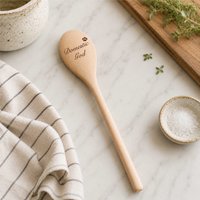 60 SECOND MAKEOVER Domestic God Spoon Funny Wooden Spoon in Beige