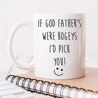60 SECOND MAKEOVER Men's If God Father's Were Bogeys I'd Pick You Mug in White