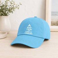 Keep Calm & Carry On Camping Baseball