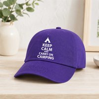 Keep Calm & Carry On Camping Baseball