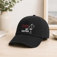 Id Rather Be Playing My Guitar Cap