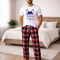 Frenchie Dad Tartan Pyjama Set