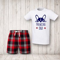 Frenchie Dad Tartan Short Pyjama Set