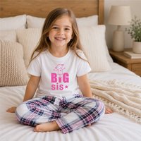 Big Sis Pyjamas Tartan Trouser Bottoms Pyjama Set Sister