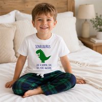 Son Dinsosaur Pyjamas Children Trouser Bottoms Pyjama Set Christmas in | Size: 2-3 Years