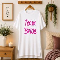 60 SECOND MAKEOVER Women's Team Bride Nightie in White | Size: Medium