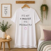 60 SECOND MAKEOVER Women's Hangover Prosecco Flu Nightie in White | Size: XS
