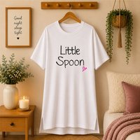 60 SECOND MAKEOVER Women's Little Spoon Nightie in White | Size: Small