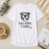 60 SECOND MAKEOVER Women's Being Normal Is Boring Staffy Nightie in White | Size: Medium