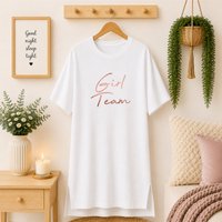 60 SECOND MAKEOVER Women's Girl Team Nightie in White | Size: XS