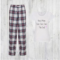60 SECOND MAKEOVER Women's Best Mum Ever Ever The End Pyjamas in Pink | Size: Medium