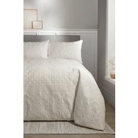Serene 'Avery Stripe' Pinsonic Soft Touch Duvet Cover Set in Natural | Size: Single